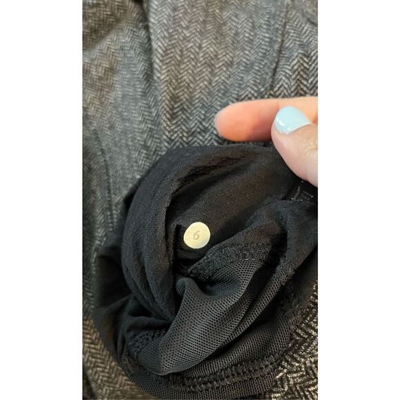 Lululemon Think Fast Heathered Herringbone Pullover Lightweight Zip Up Jacket - Picture 3 of 5